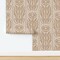 Boho Floral Geometric Rustic Farmhouse Bohemian Earthy Elegance Terracotta Cottagecore Copper Brown Eggshell Cream Large Scale Custom Removable Wallpaper by Spoonflower Peel & Stick Wallpaper 2FT Wide